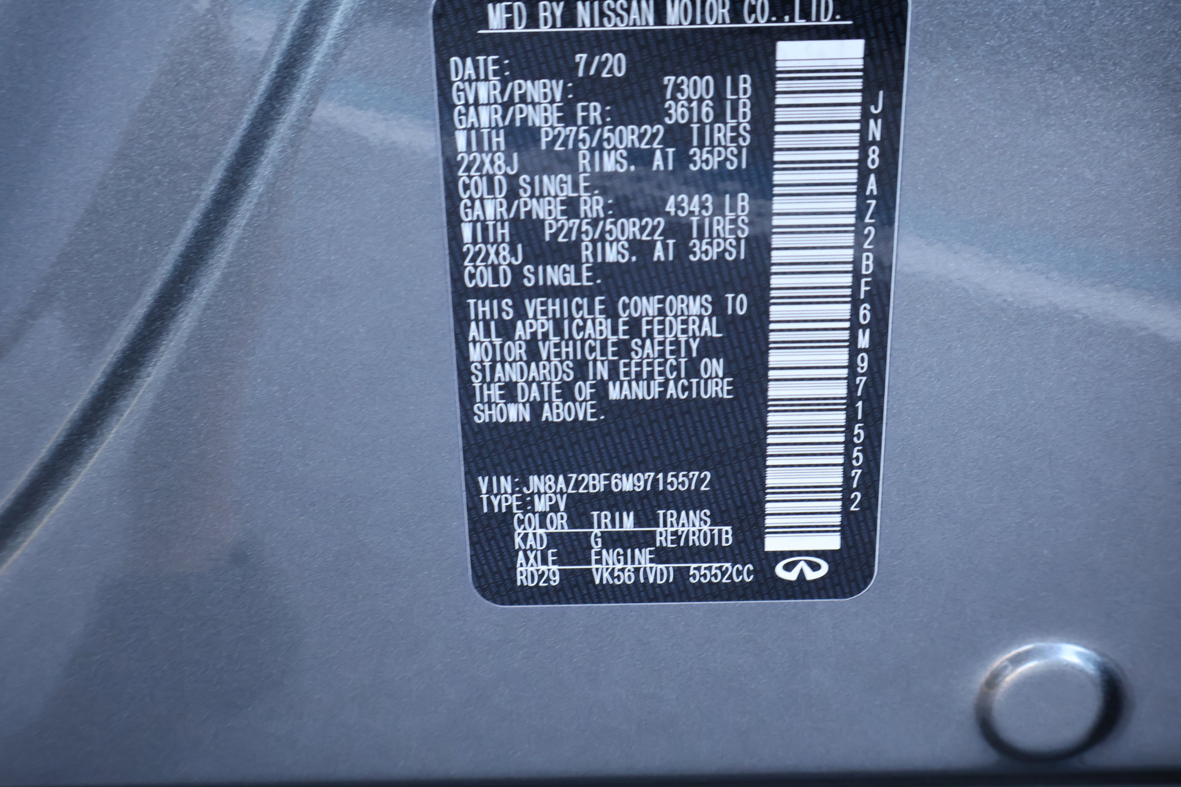 Certified 2021 INFINITI QX80 Sensory w/ All-Season Package image 33