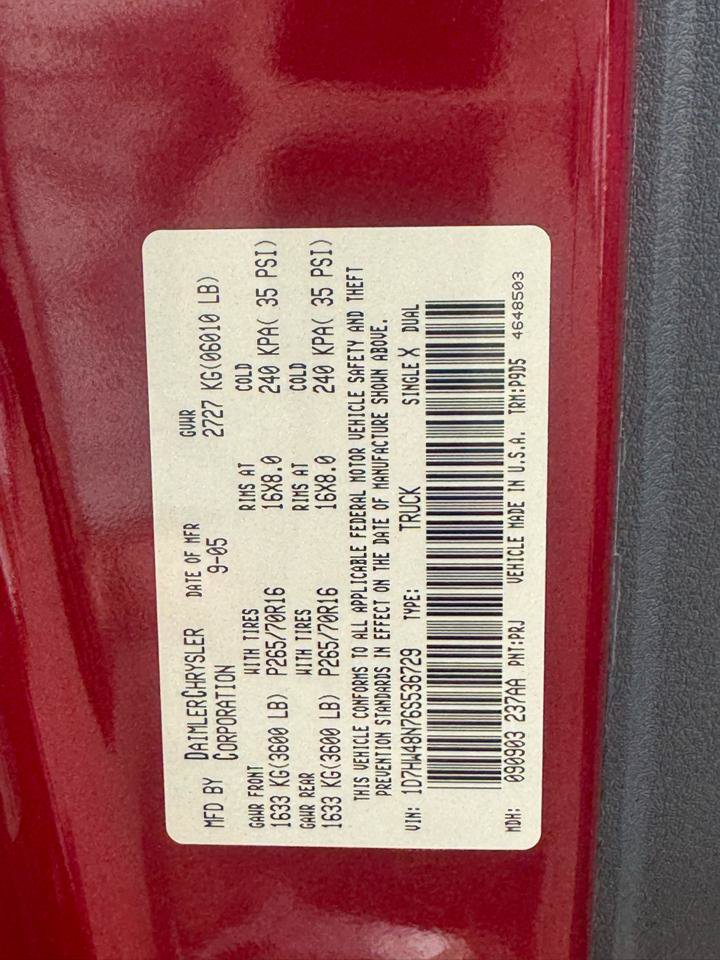 Used 2006 Dodge Dakota SLT AWD/4WD image 26