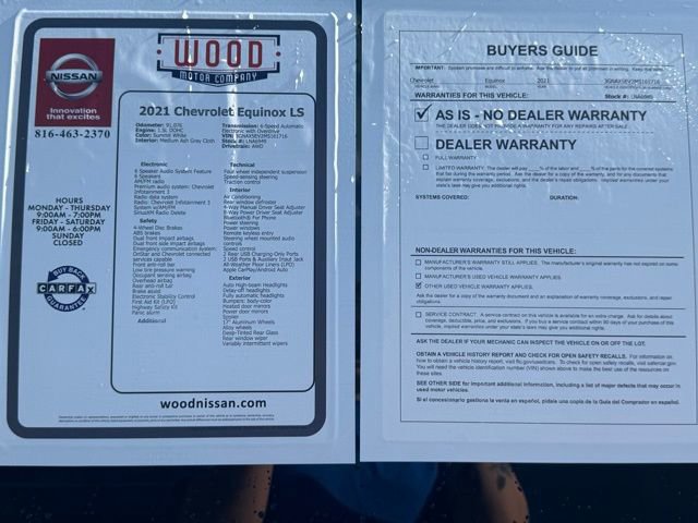 Used 2021 Chevrolet Equinox LS w/ LS Convenience Package image 10