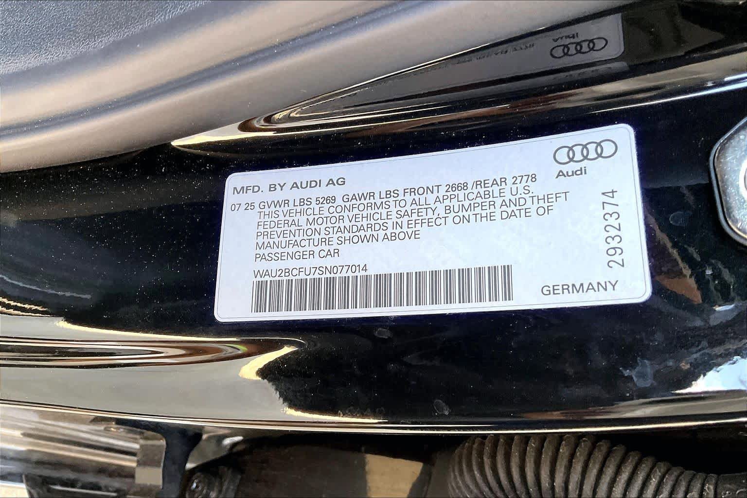 Used 2025 Audi A5 2.0T Premium Plus w/ Premium Plus AWD/4WD image 53