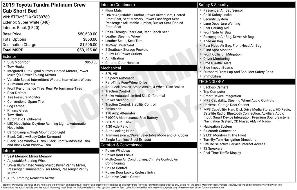 Used 2019 Toyota Tundra Platinum image 8