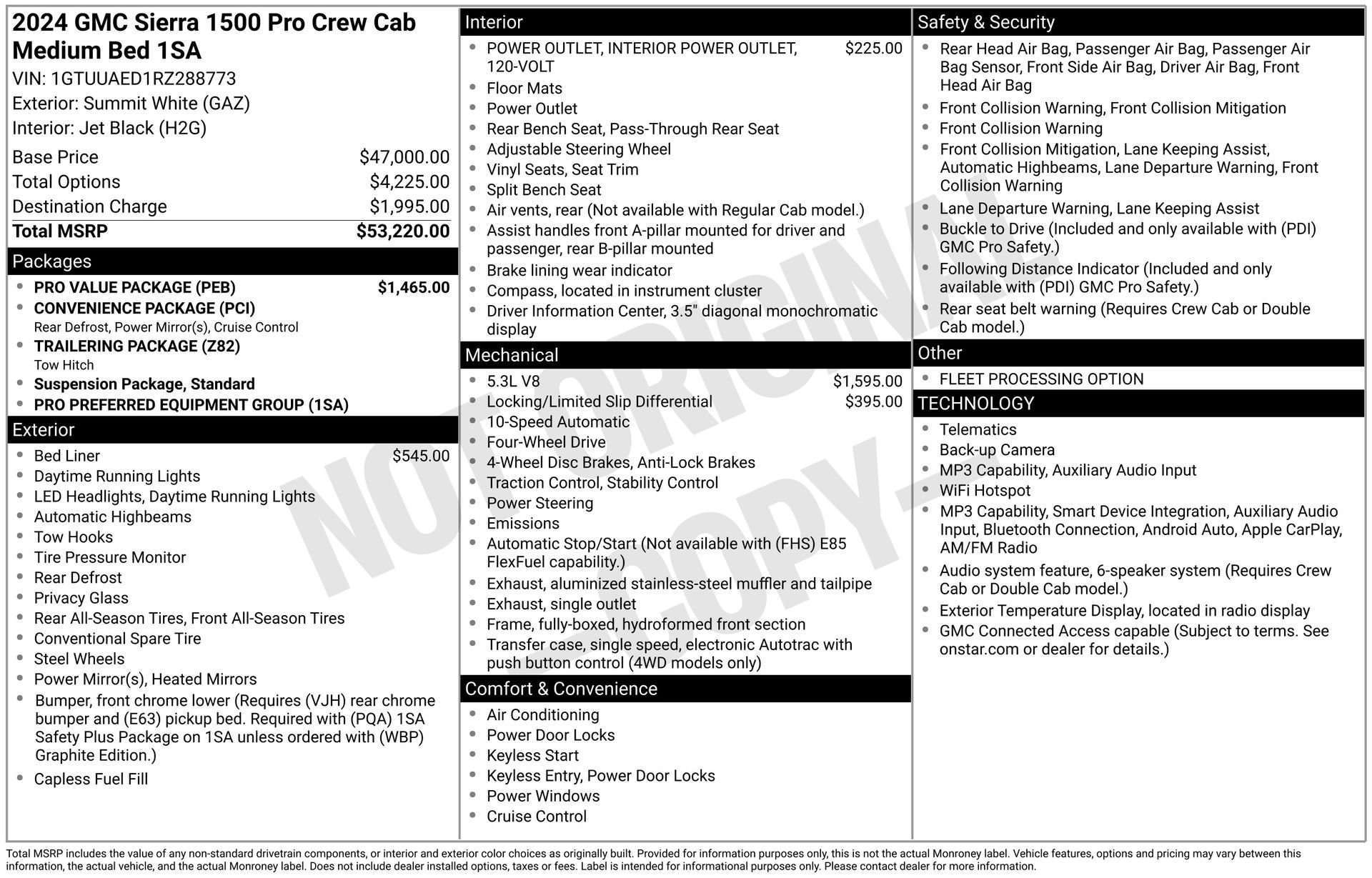 Used 2024 GMC Sierra 1500 Pro w/ Pro Value Package AWD/4WD image 33
