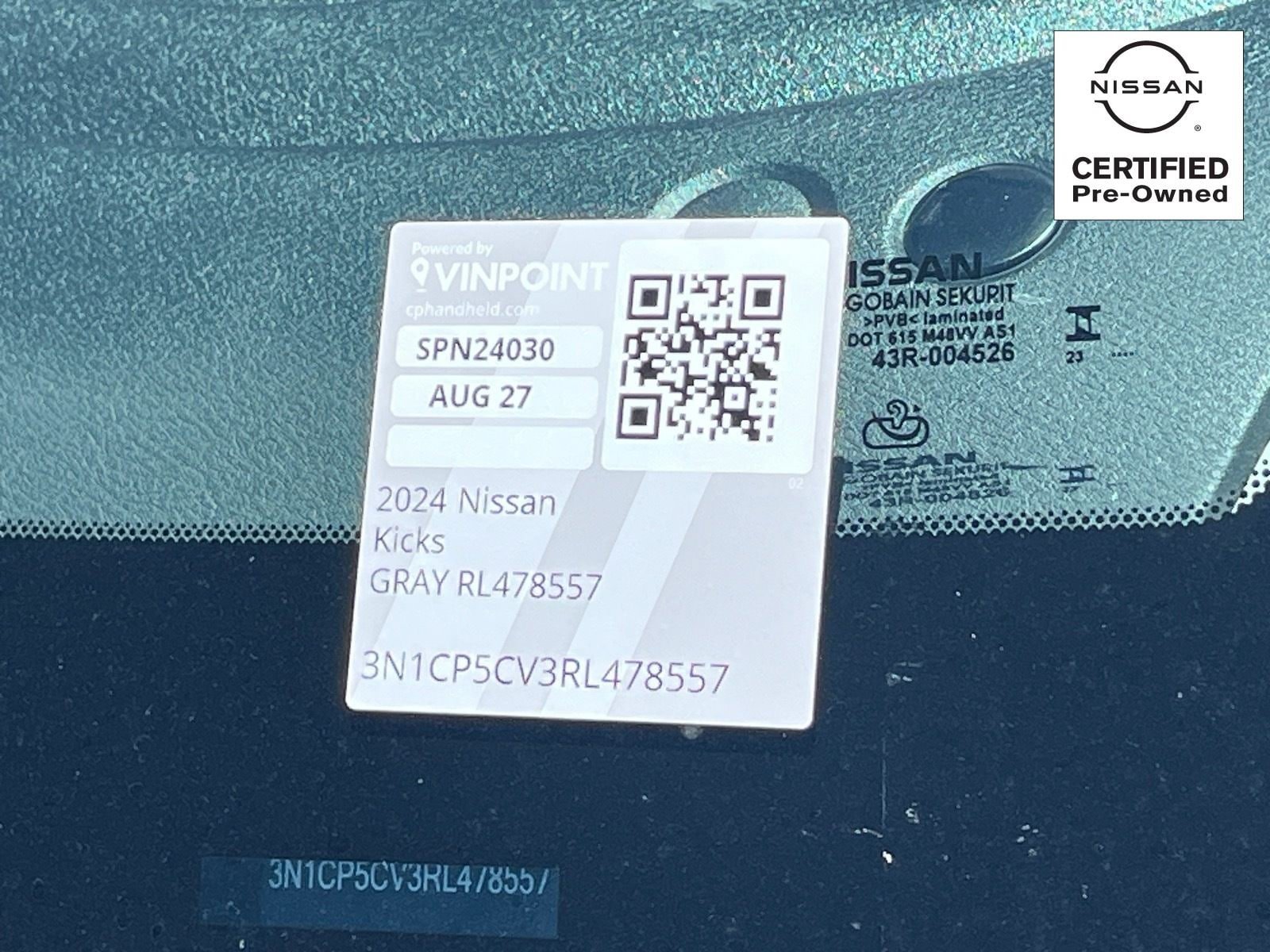 Certified 2024 Nissan Kicks SV FWD image 30