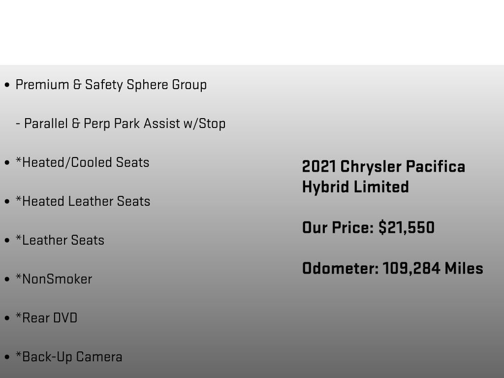 Used 2021 Chrysler Pacifica Limited w/ Uconnect Theater Family Group FWD image 18