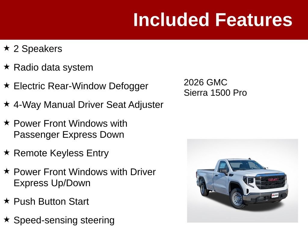Used 2026 GMC Sierra 1500 Pro w/ Pro Value Package AWD/4WD image 4