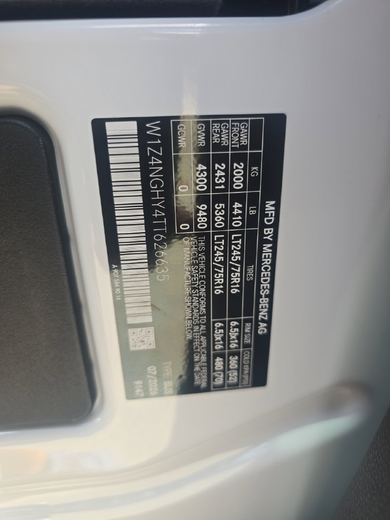 New 2026 Mercedes-Benz Sprinter 2500 image 28