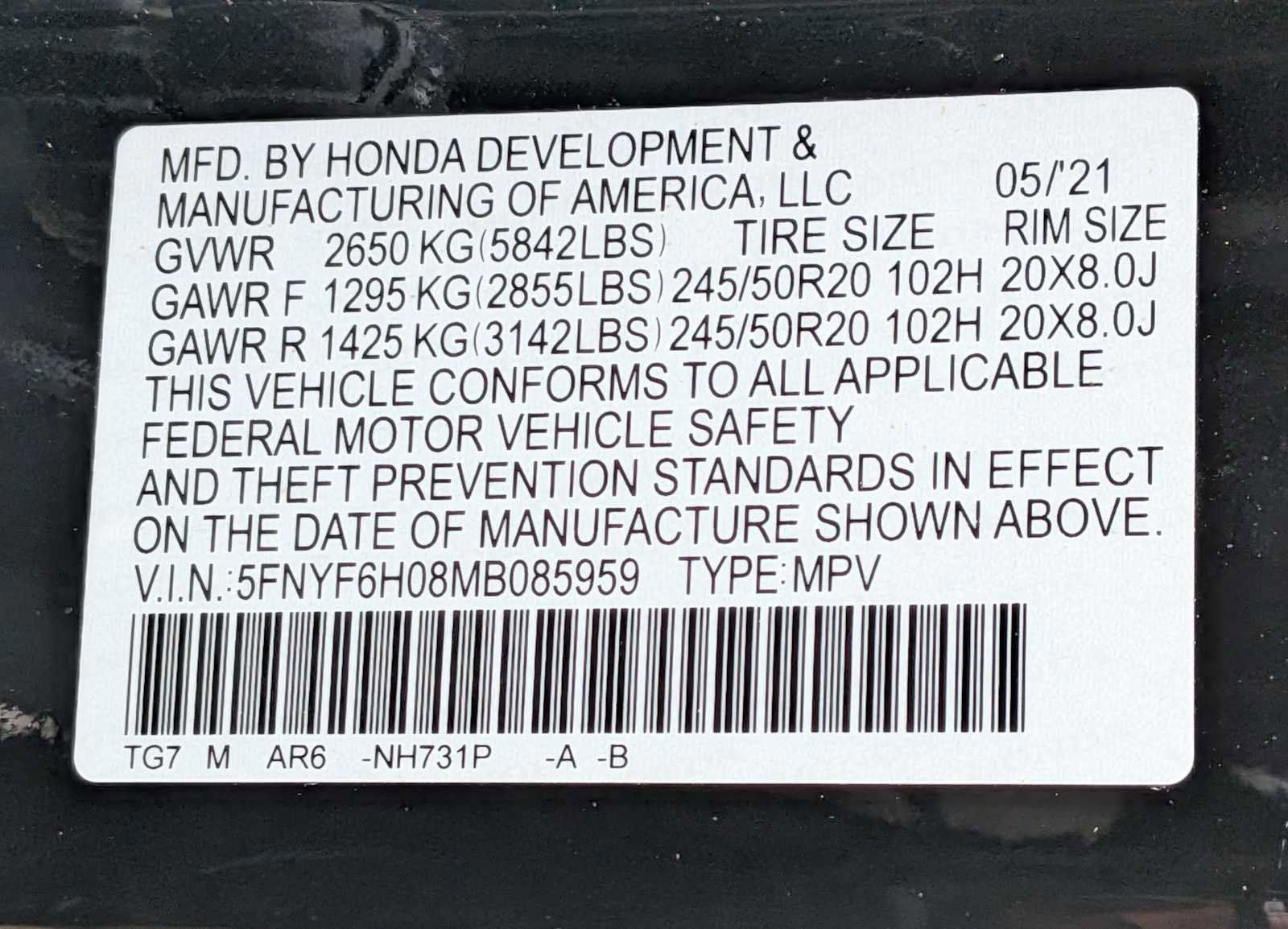 Used 2021 Honda Pilot Elite image 30