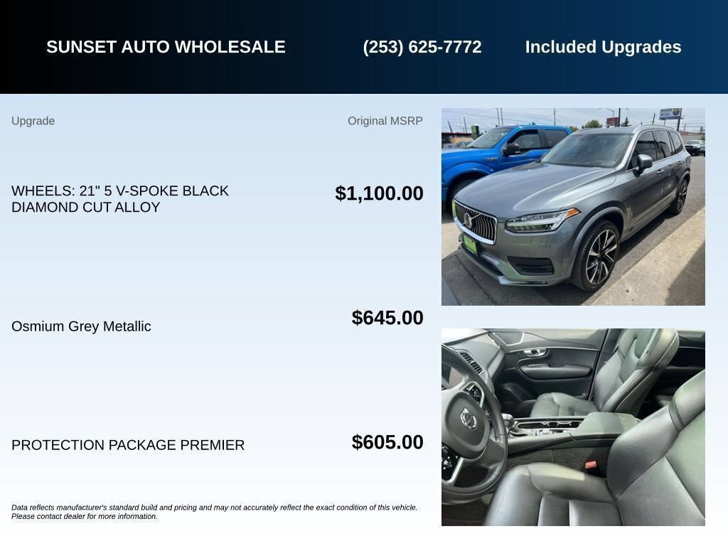 Used 2020 Volvo XC90 T6 Momentum w/ Protection Package Premier AWD/4WD image 7