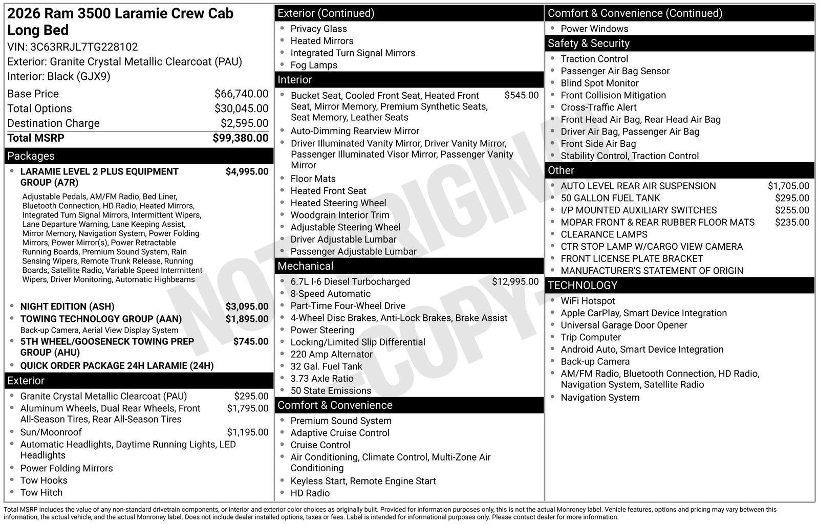 New 2026 RAM 3500 Laramie AWD/4WD image 35