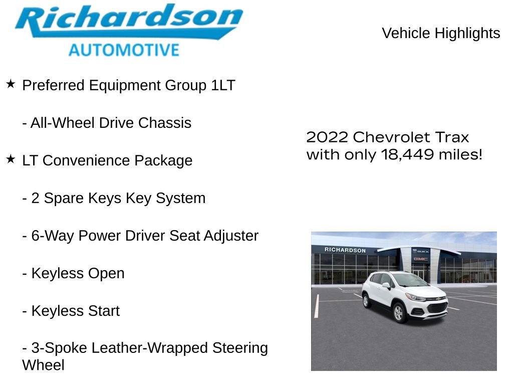 Used 2022 Chevrolet Trax LT w/ LT Convenience Package image 11