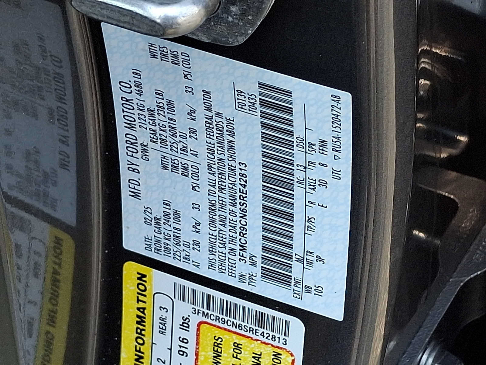 Used 2025 Ford Bronco Sport Outer Banks AWD/4WD image 27