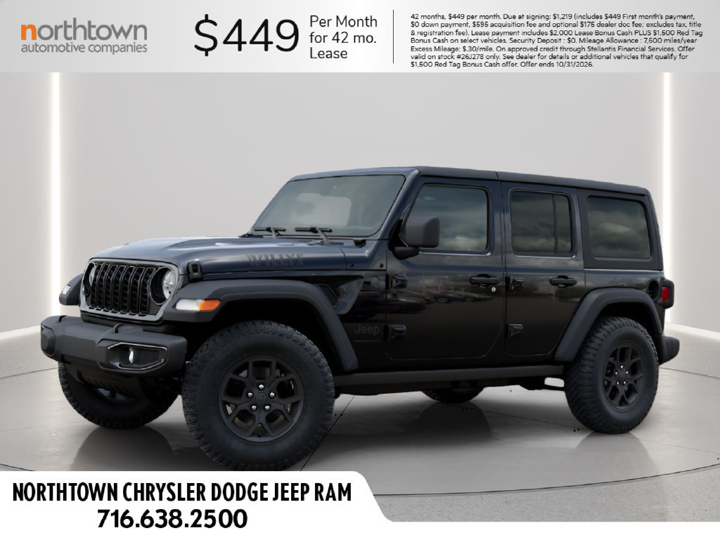 New 2026 Jeep Wrangler Unlimited Sport AWD/4WD image 2