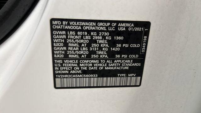 Used 2021 Volkswagen Atlas SE w/ Towing Package image 40
