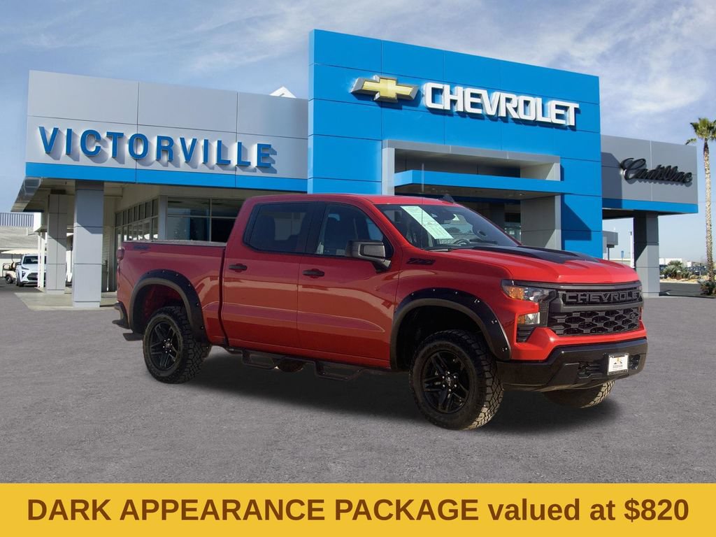 Certified 2024 Chevrolet Silverado 1500 Custom Trail Boss w/ Dark Appearance Package AWD/4WD image 3