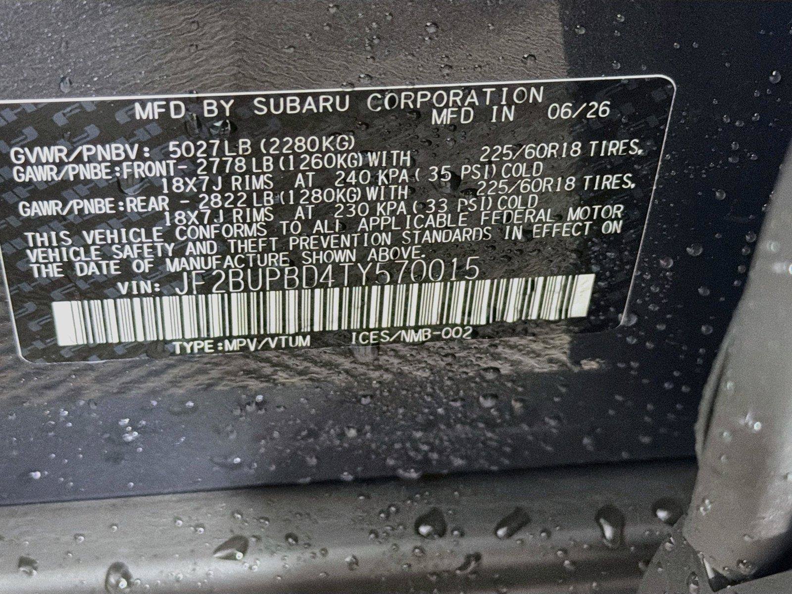 New 2026 Subaru Outback Premium AWD/4WD image 38