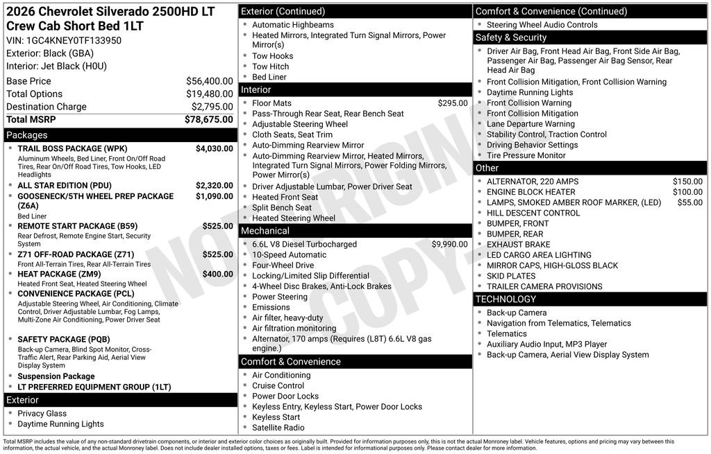 New 2026 Chevrolet Silverado 2500 LT w/ Trail Boss Package image 7