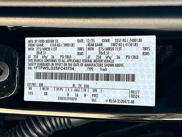 New 2025 Ford F150 Lariat w/ Equipment Group 502A High image 21