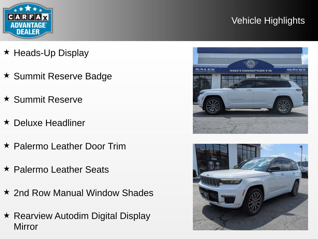 Used 2021 Jeep Grand Cherokee L Summit AWD/4WD image 8