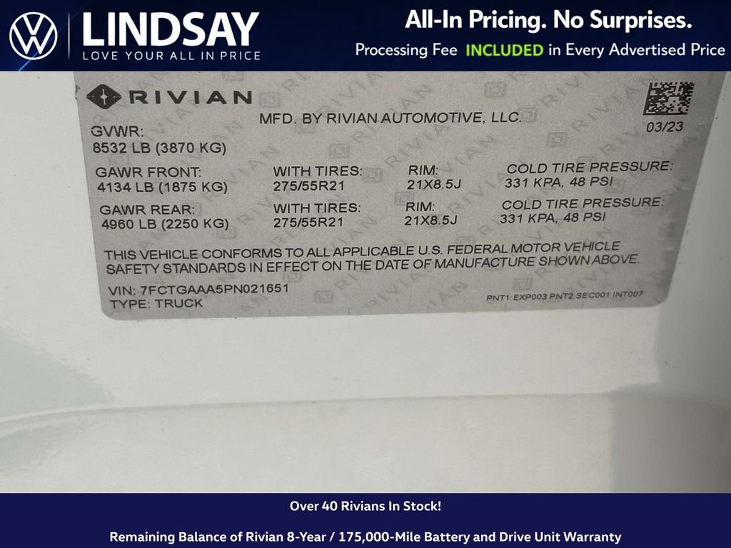 Used 2023 Rivian R1T Adventure image 26