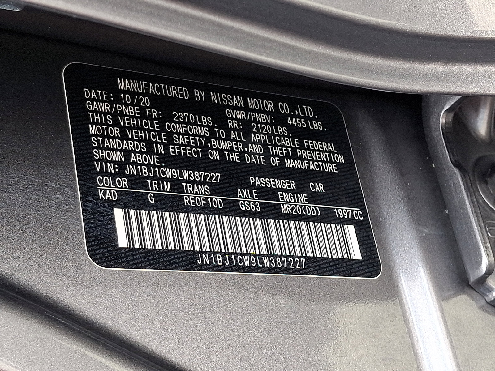 Used 2020 Nissan Rogue Sport S image 27