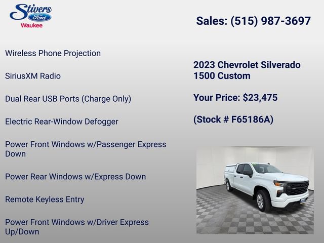 Used 2023 Chevrolet Silverado 1500 Custom AWD/4WD image 40