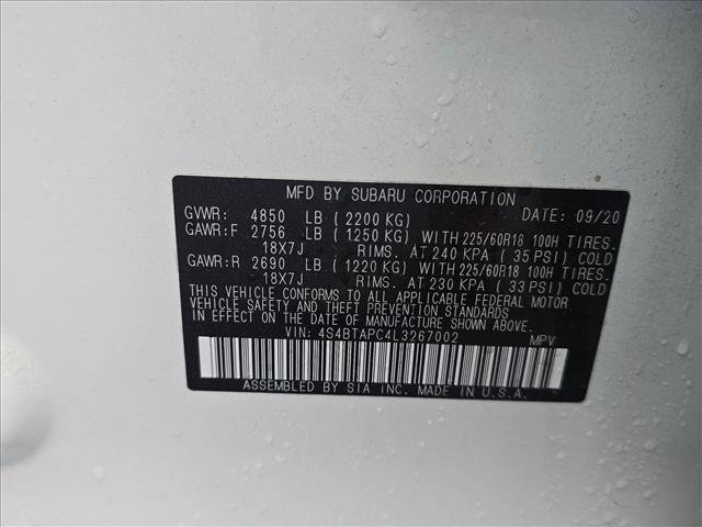 Used 2020 Subaru Outback Touring w/ Popular Package #2 image 23