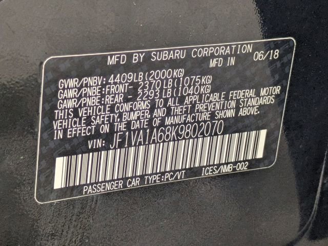 Used 2019 Subaru WRX image 28
