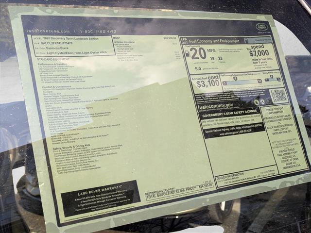 New 2026 Land Rover Discovery Sport Landmark image 20