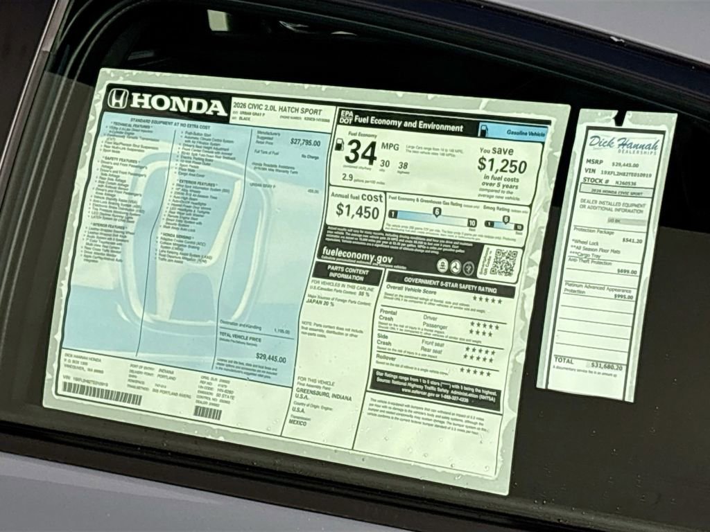 New 2026 Honda Civic Sport image 23