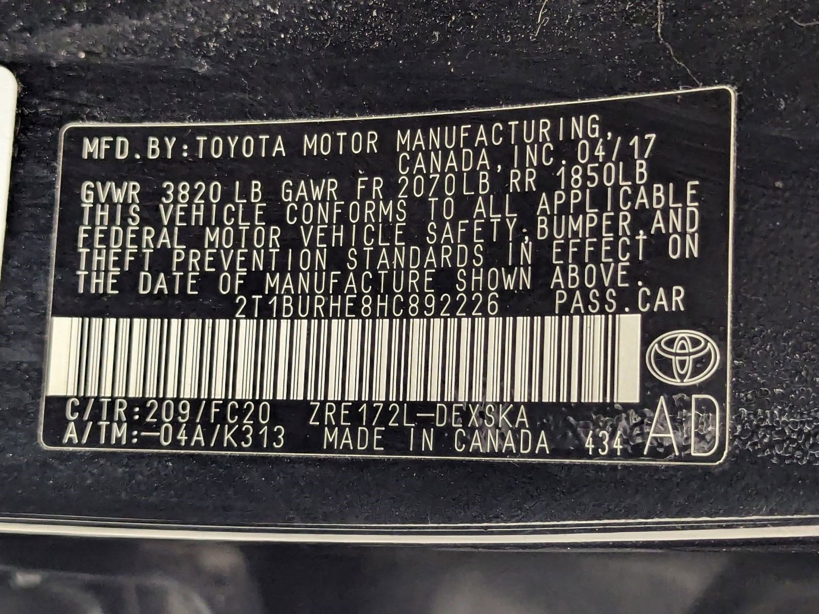 Used 2017 Toyota Corolla SE w/ Carpet Mat Package (TMS) image 16