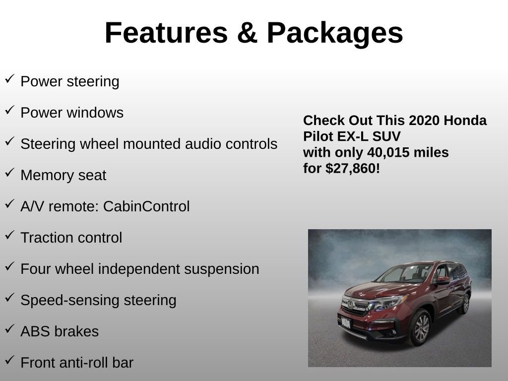 Certified 2020 Honda Pilot EX-L image 12