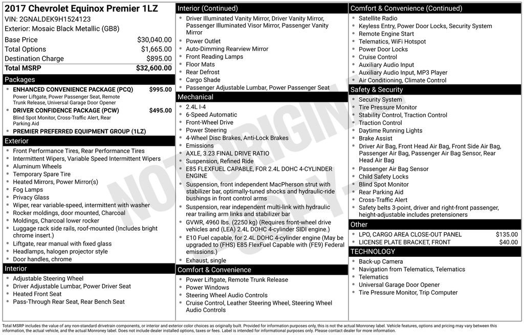 Used 2017 Chevrolet Equinox Premier w/ Enhanced Convenience Package image 3