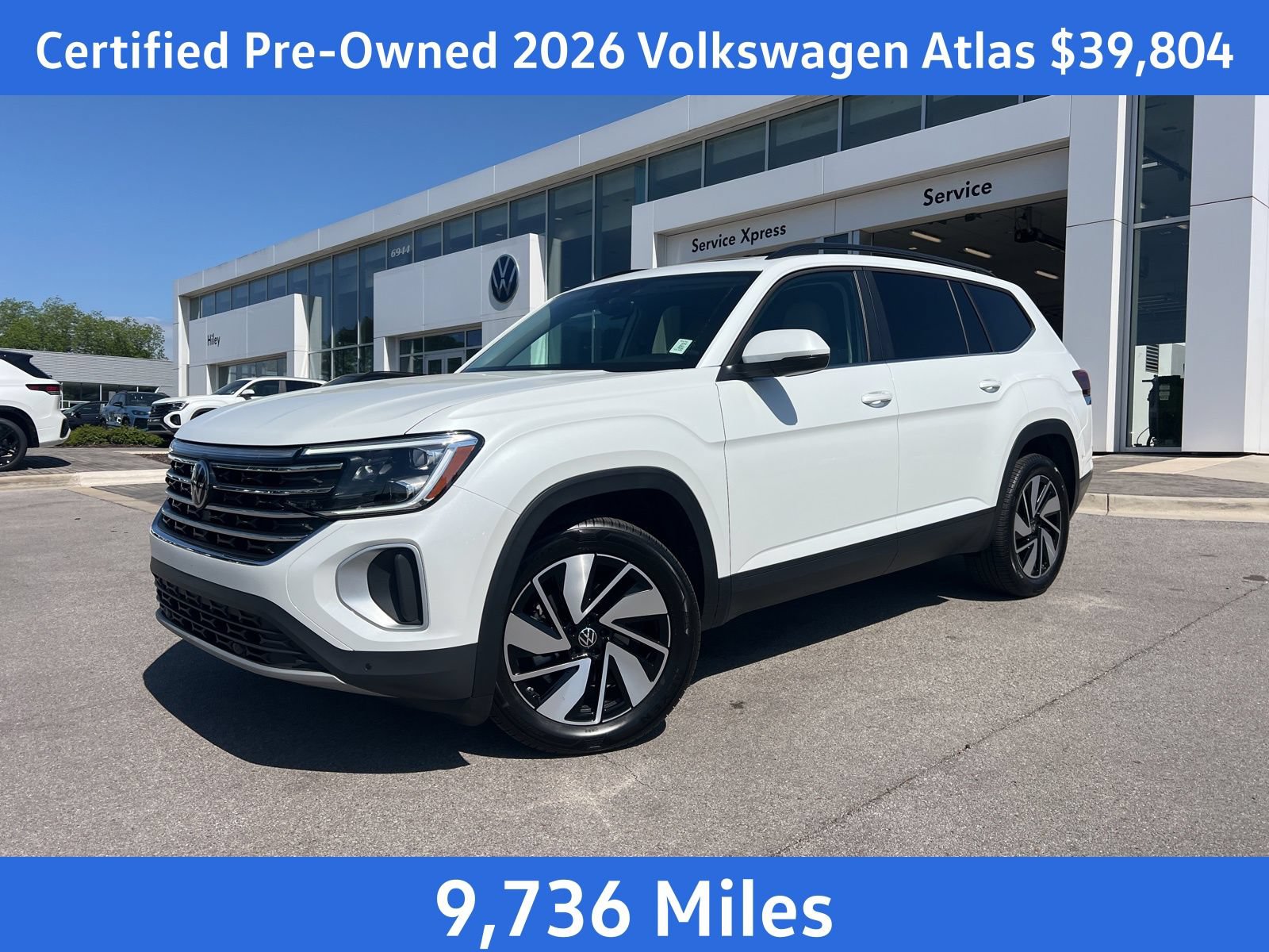 Certified 2026 Volkswagen Atlas SE w/ Panoramic Sunroof Package FWD image 1