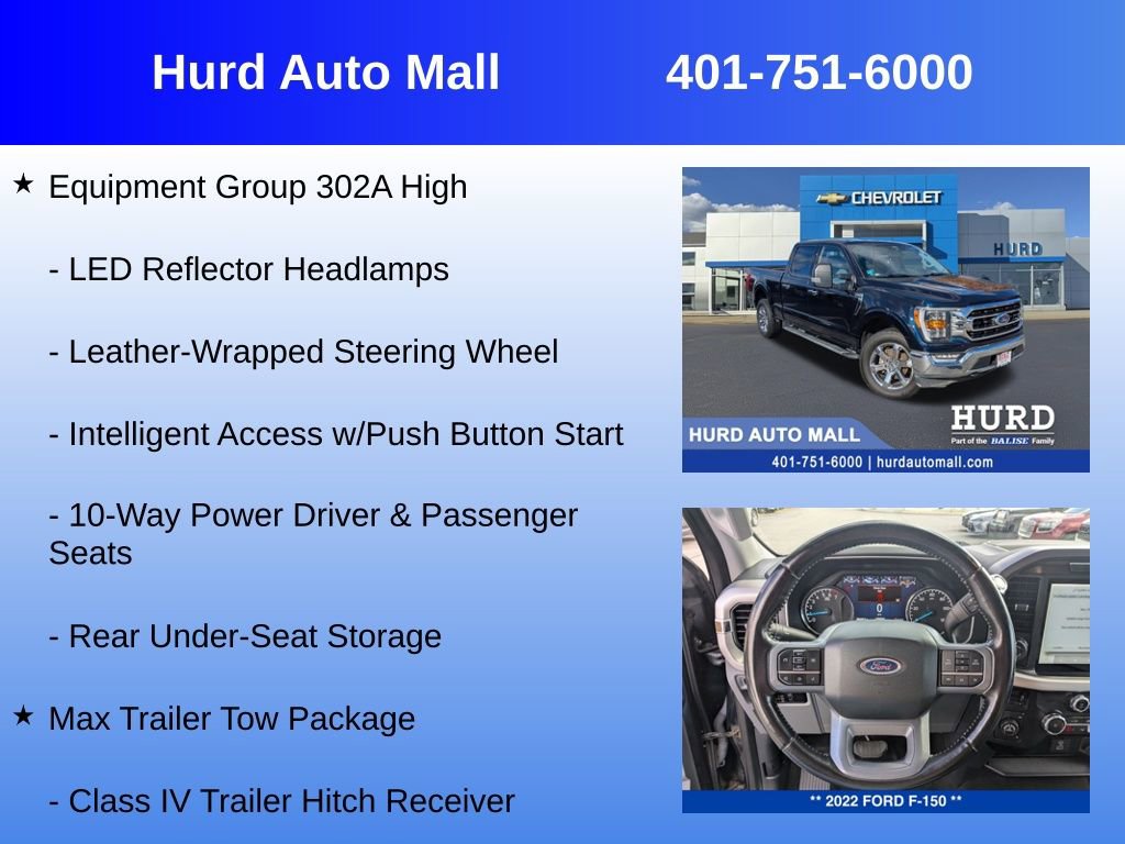 Used 2022 Ford F150 XLT w/ Equipment Group 302A High image 18