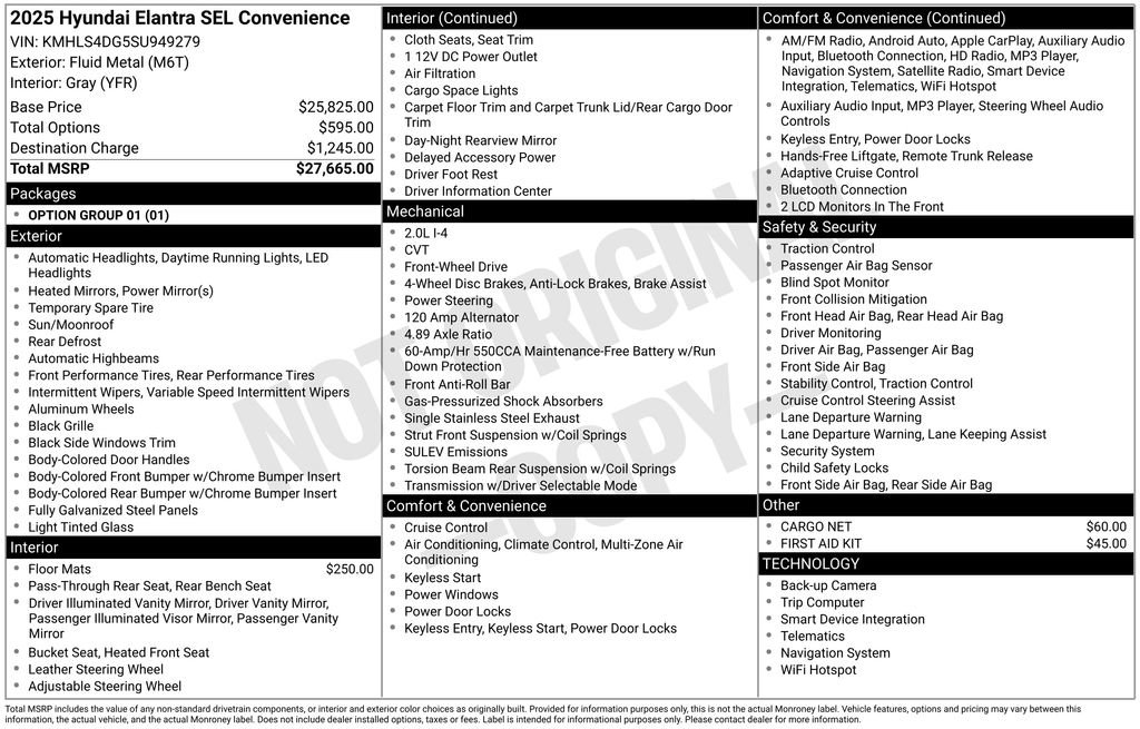 Certified 2025 Hyundai Elantra SEL image 38