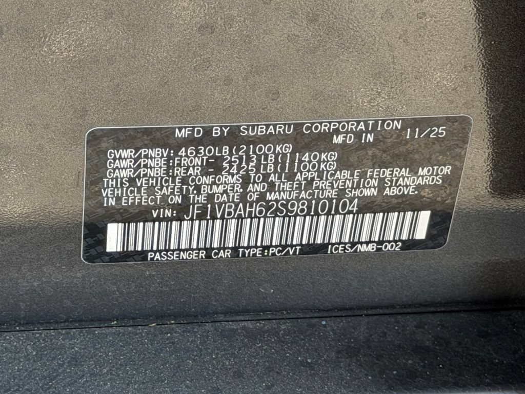 Used 2025 Subaru WRX Premium AWD/4WD image 9