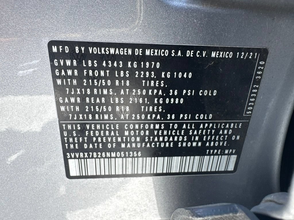 Used 2022 Volkswagen Taos SE FWD image 14