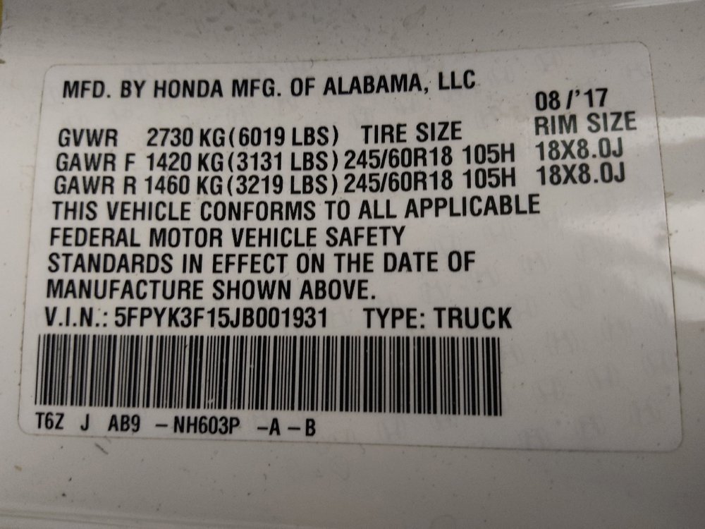 Used 2018 Honda Ridgeline Sport image 33