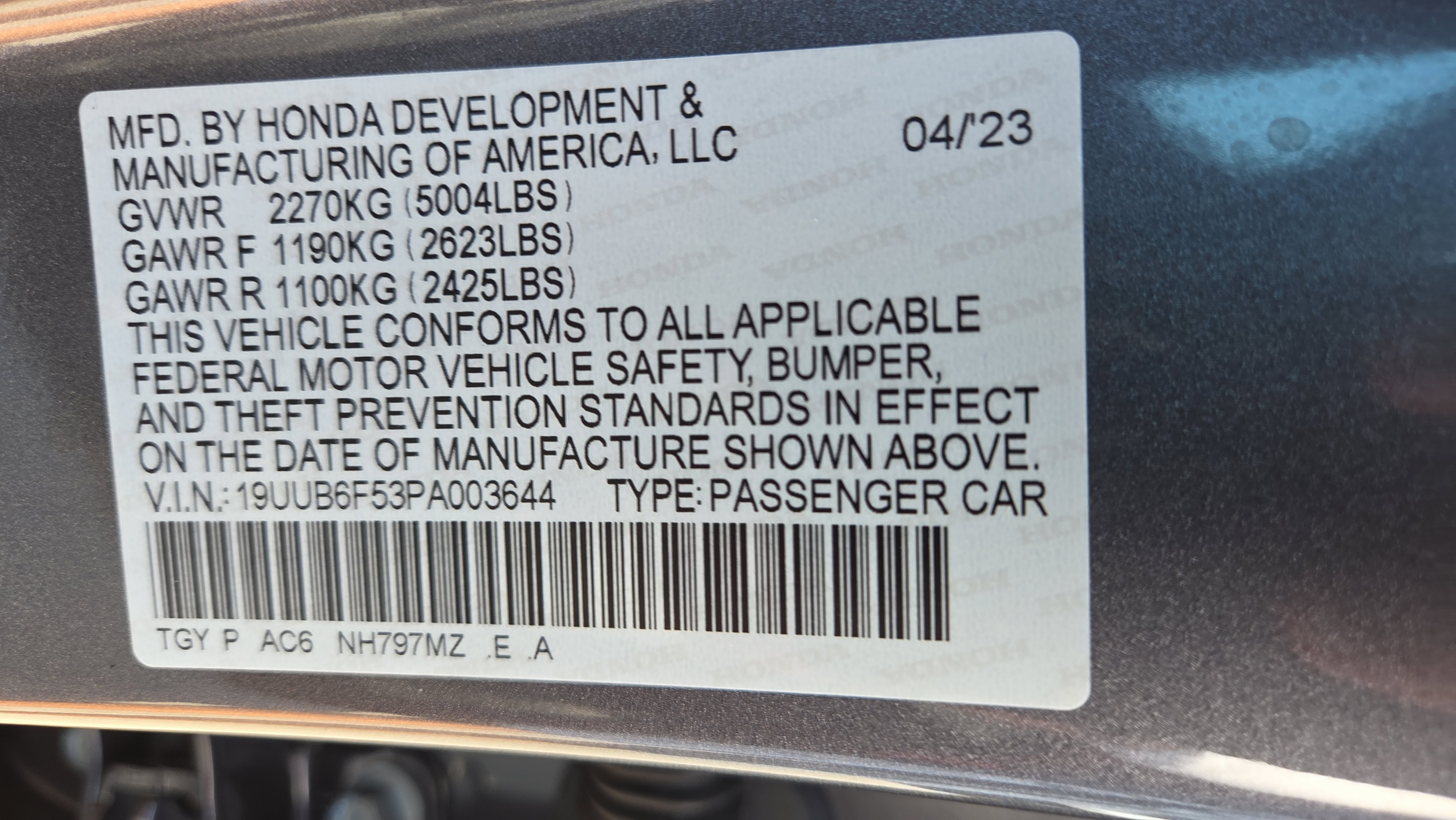 Certified 2023 Acura TLX SH-AWD w/ A-SPEC Pkg image 22