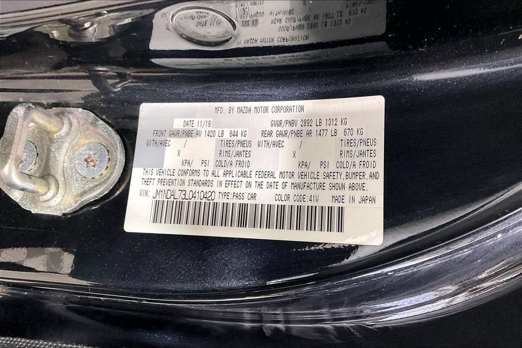 Used 2020 MAZDA MX-5 Miata RF Club RWD image 30