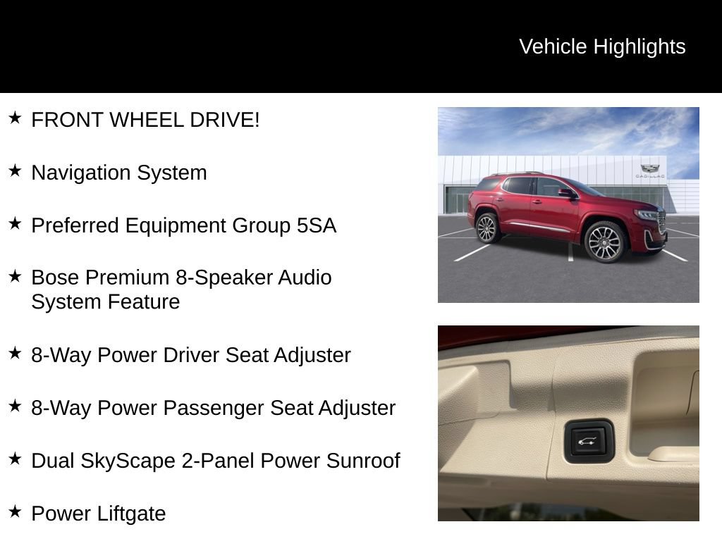 Used 2021 GMC Acadia Denali FWD image 10