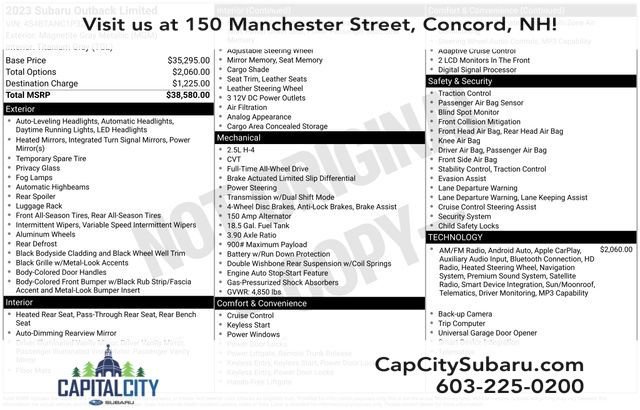 Used 2023 Subaru Outback Limited AWD/4WD image 35