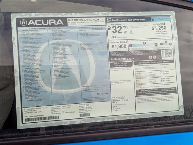 Used 2026 Acura Integra A-Spec w/ Technology Package FWD image 19