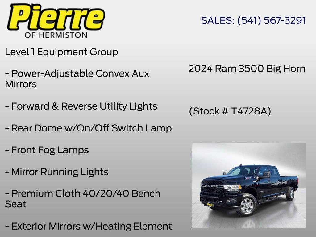 Used 2024 RAM 3500 Big Horn w/ Safety Group AWD/4WD image 18