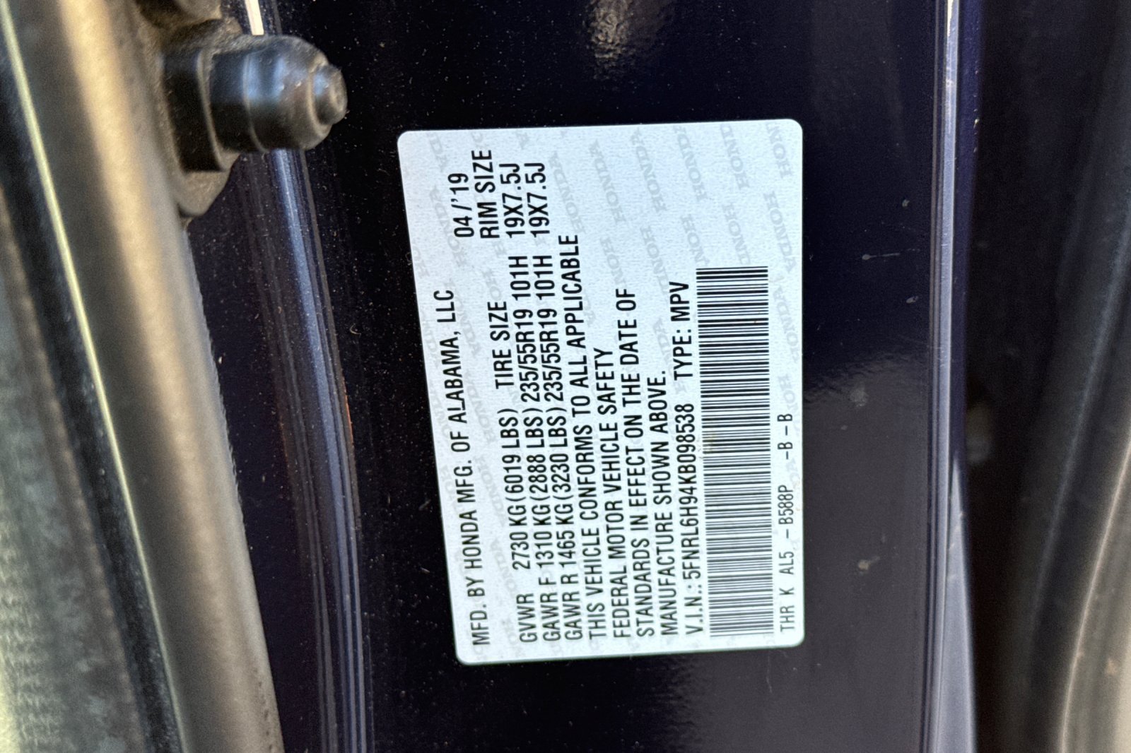 Used 2019 Honda Odyssey Elite image 27