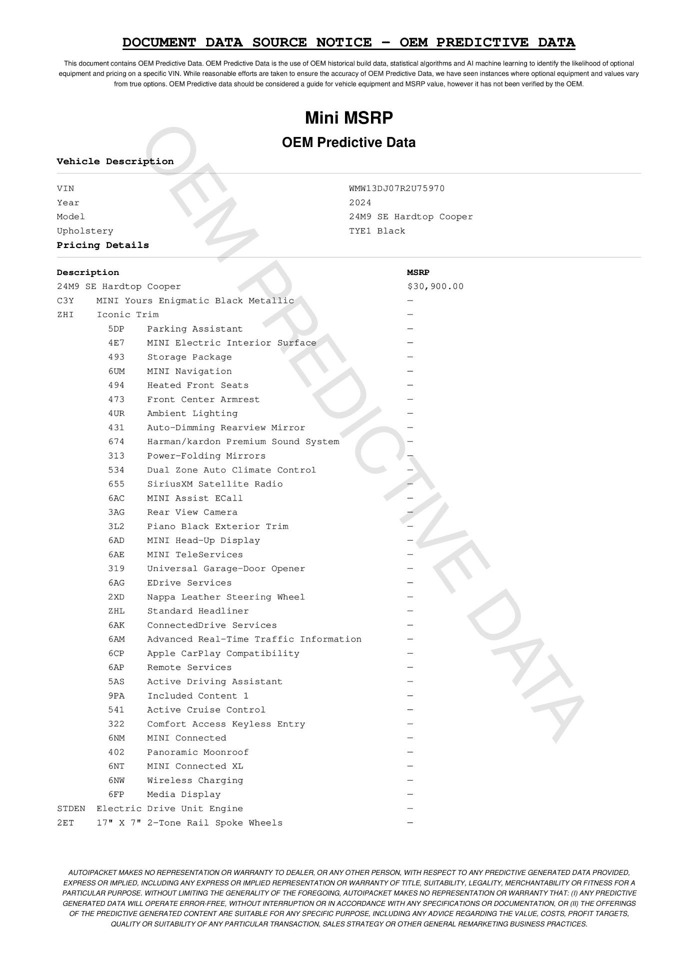 Certified 2024 MINI Cooper SE FWD image 11