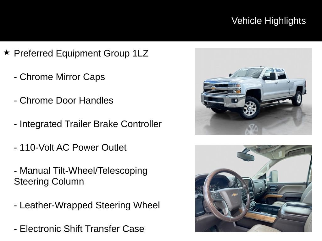 Used 2015 Chevrolet Silverado 2500 LTZ w/ Duramax Plus Package AWD/4WD image 16