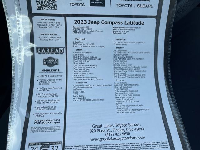 Used 2023 Jeep Compass Latitude w/ Convenience Group image 27