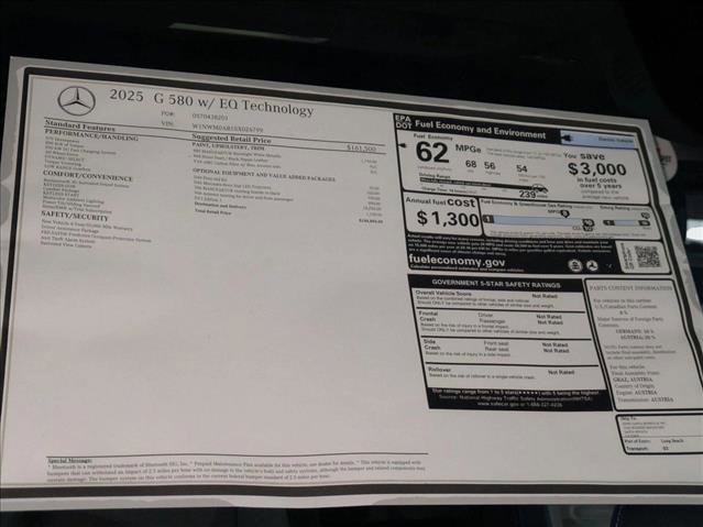 New 2025 Mercedes-Benz G 580 w/ EQ Technology image 21