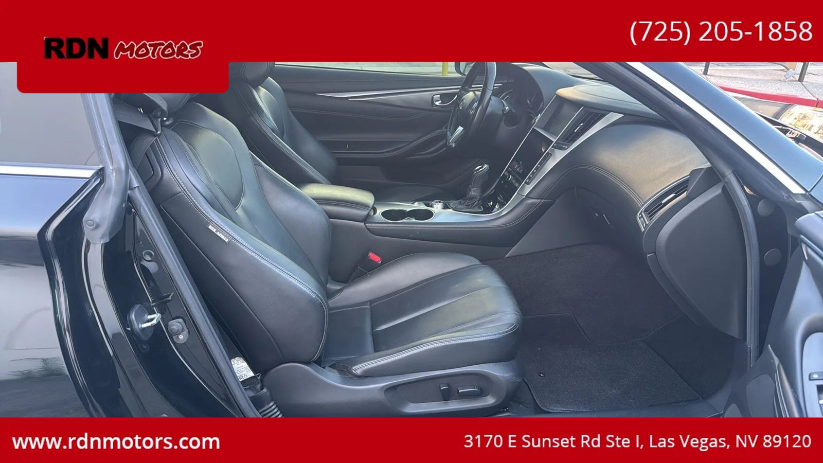 Used 2017 INFINITI Q60 2.0t w/ Moonroof Package RWD image 10
